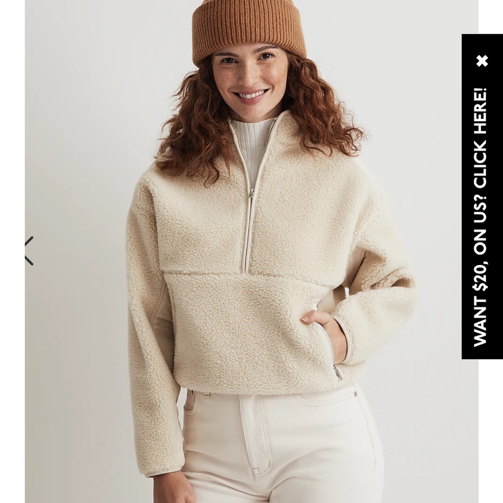 Madewell Pullover Sherpa